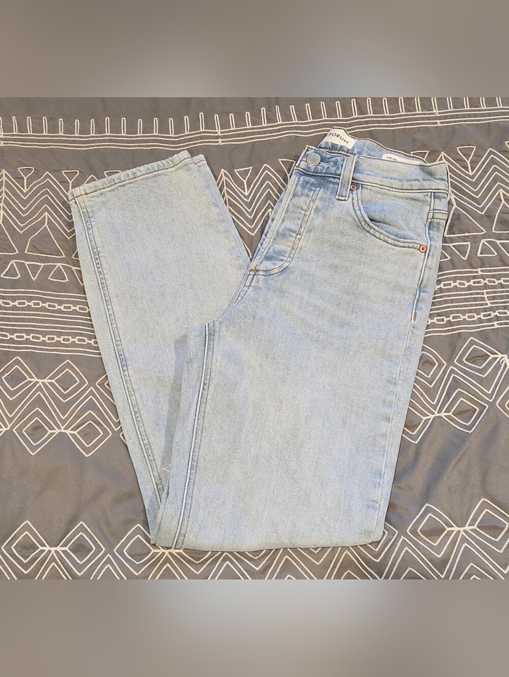 Denim Forum The Arlo High Rise Straight 28L Size 25